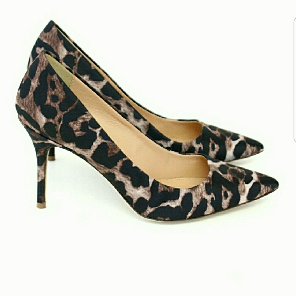 Stunning Brand New J.Crew Elsie Leopard Heels
